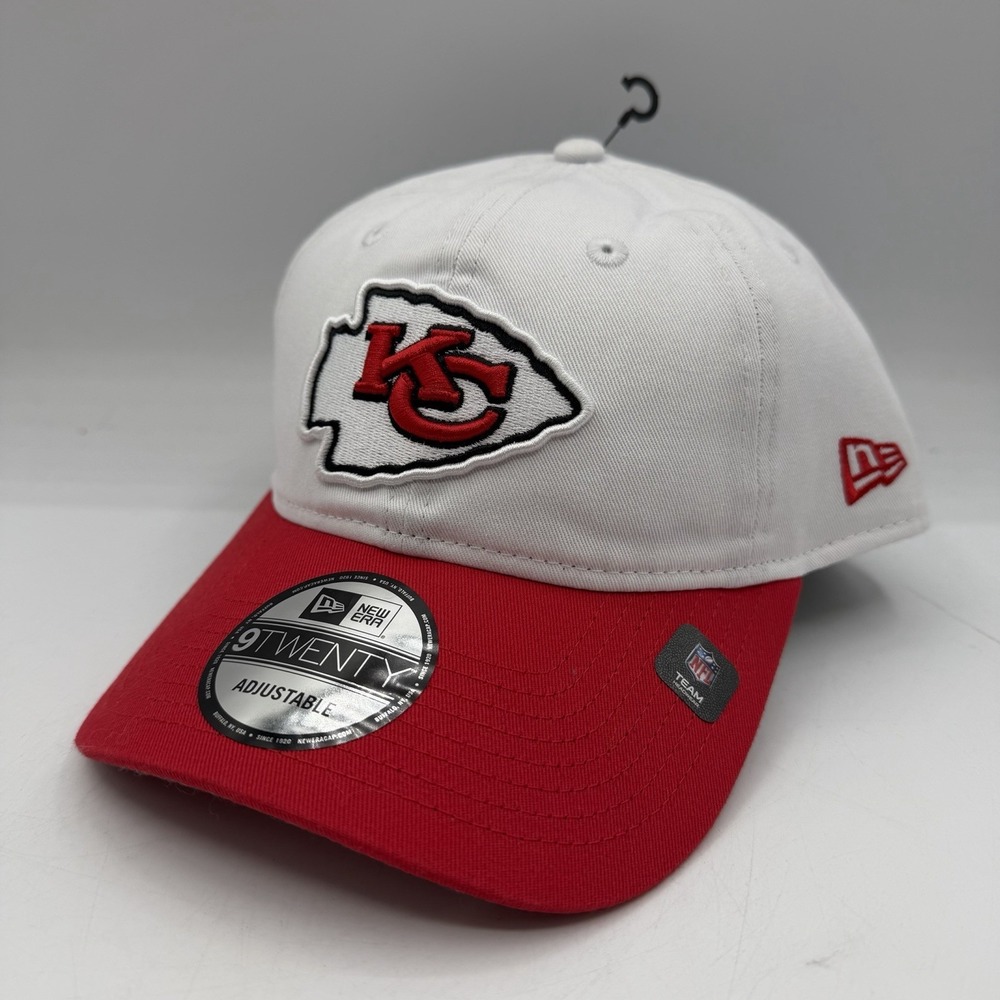 New Era 9Twenty Kansas City Chiefs Hat Cap Red White Snapback Adjustable NFL‎